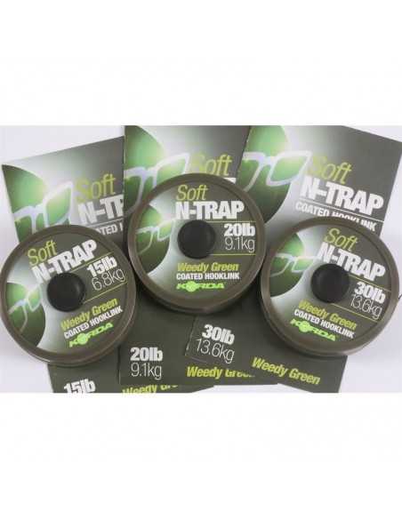 Fir Textil Korda N-Trap Soft Coated, Verde, 20m Fir Textil Korda N-Trap Soft Coated, Verde, 20m