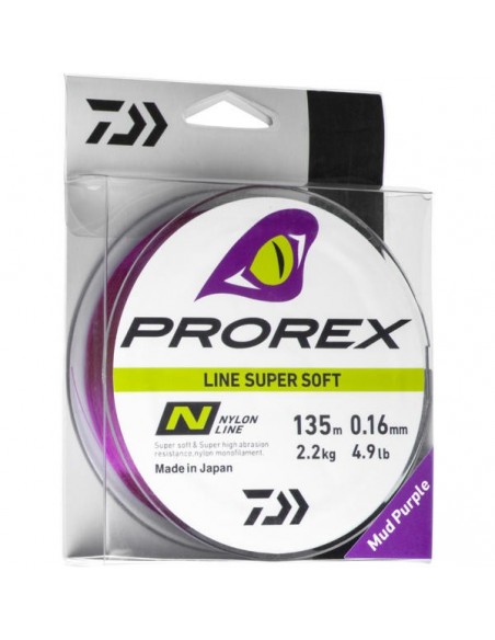 Fir Monofilament Daiwa Prorex Super Soft Mud Purple, 270m