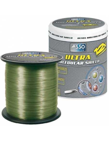 Fir Monofilament Asso Ultra Molecular Shield, Dark Green, 1200m Fir Monofilament Asso Ultra Molecular Shield, Dark Green, 1200m
