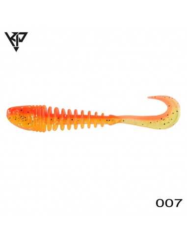 Grub KP Baits Skeleton Grub, Culoare 007, 10cm, 5buc/plic