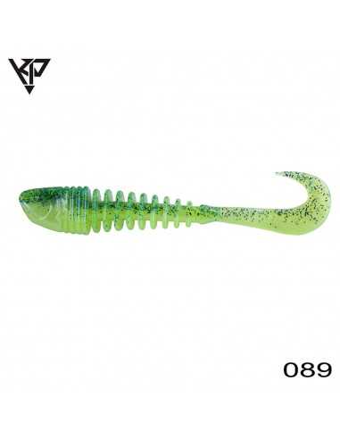 Grub KP Baits Skeleton Grub, Culoare 089, 10cm, 5buc/plic