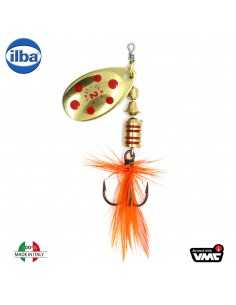 Rotativa Ilba Tondo Mosca Fly Decorated, Culoare Gold/Red, 5gr, Nr. 2