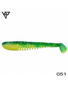 Shad KP Baits Skeleton Shad, Culoare 051, 7.5cm, 5buc/plic