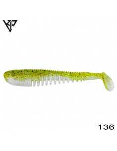 Shad KP Baits Skeleton Shad, Culoare 136, 7.5cm, 5buc/plic