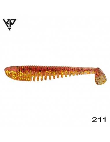 Shad KP Baits Skeleton Shad, Culoare 211, 7.5cm, 5buc/plic