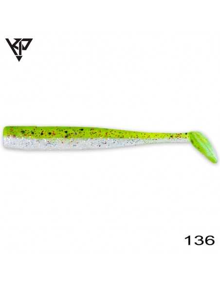 Shad KP Baits Slim Shad, Culoare 136, 10cm, 5buc/plic Shad KP Baits Slim Shad, Culoare 136, 10cm, 5buc/plic