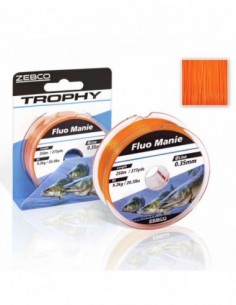 Fir Monofilament Zebco Trophy Fluo Manie, Fluo Red, 300m