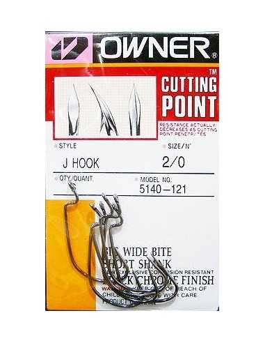 Carlige Offset Owner Jig-J 5140, Negru Crom