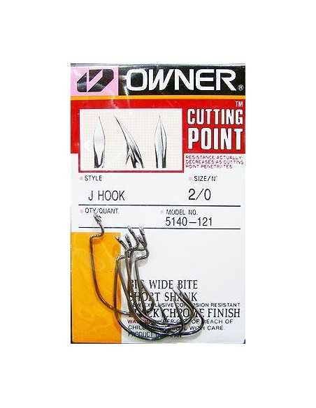 Carlige Offset Owner Jig-J 5140, Negru Crom