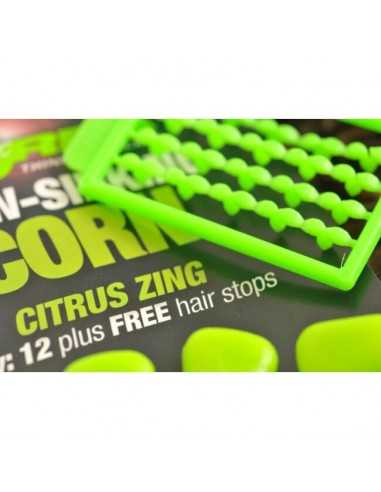 Porumb Flotant Korda Slow Sinking Corn, Citrus Zing Lime, 12buc/plic