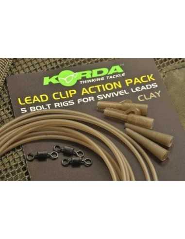 Kit Montura Plumb Pierdut Lead Clip Action Pack, Culoare Clay