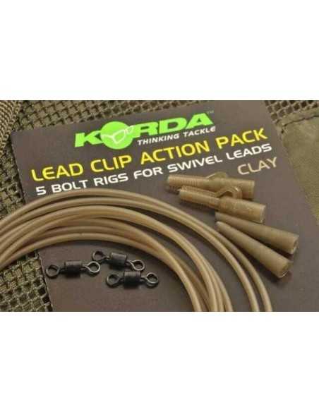Kit Montura Plumb Pierdut Lead Clip Action Pack, Culoare Clay