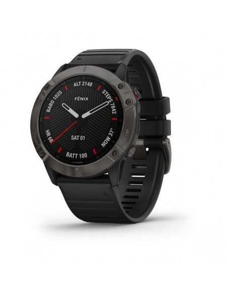 Ceas Garmin Fenix 6x Pro Sapphire, Carbon Black, 51mm