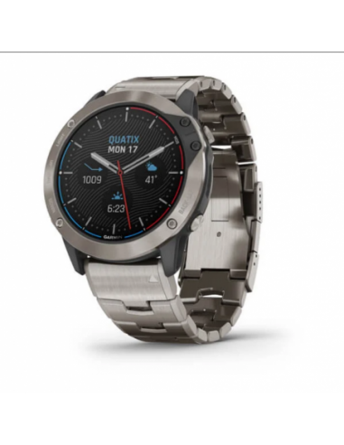 Ceas Garmin Quatix 6x Solar Titanium, 51mm