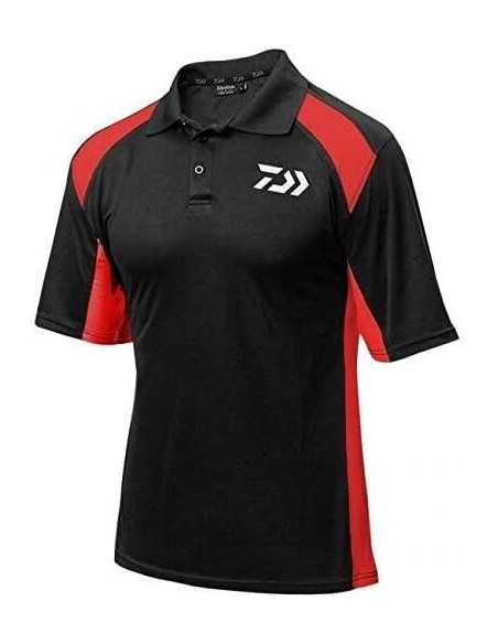 Tricou Daiwa Polo Tournament Negru/Rosu