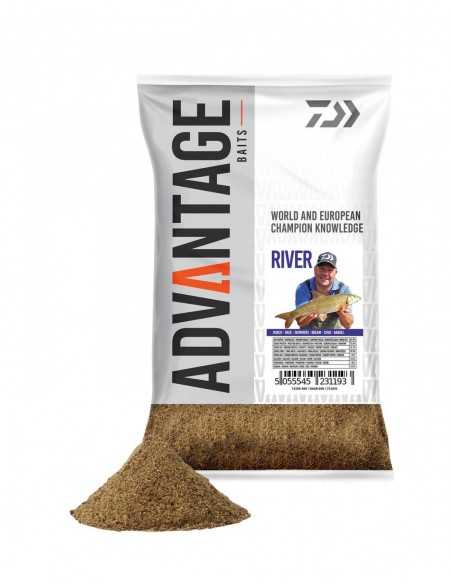 Groundbait Daiwa Advantage, River, 1kg/punga Groundbait Daiwa Advantage, River, 1kg/punga