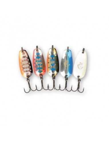 Set Micro Lingurite Oscilante Savage Gear, Diverse Culori, 2.5G/2,4cm & 3.5G/2.8cm, 10buc/cutie