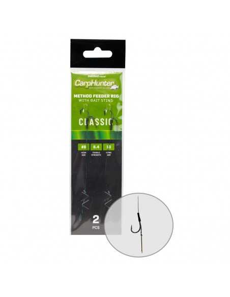 Montura Method Carp Hunter, carlige clasic, 2buc Montura Method Carp Hunter, carlige clasic, 2buc