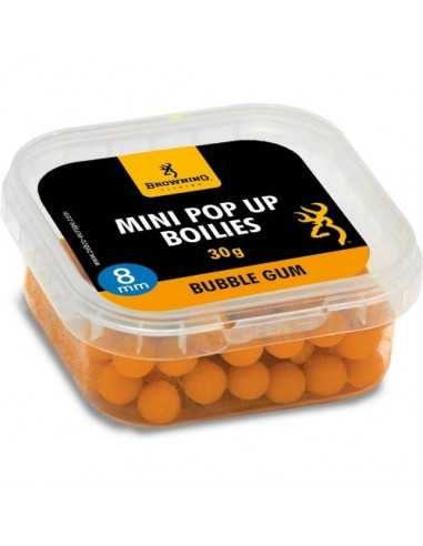 Pop Up Browning Mini Boilie Pre-Drilled Orange Bubble Gum, 30gr