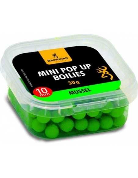 Pop Up Browning Mini Boilie Pre-Drilled Green Mussel, 30gr Pop Up Browning Mini Boilie Pre-Drilled Green Mussel, 30gr