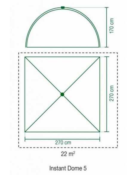 Cort Coleman Instant Dome 5, 270x270x170cm Cort Coleman Instant Dome 5, 270x270x170cm