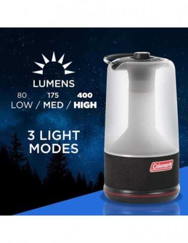 Lampa de Cort Coleman Light & Sound cu Boxa Integrata, 400 Lumeni