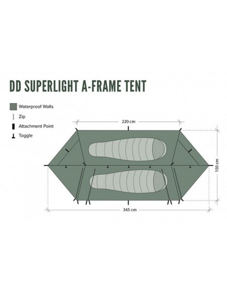 Cort 2 pers DD SuperLight A frame - 0707273931399 Cort 2 pers DD SuperLight A frame - 0707273931399