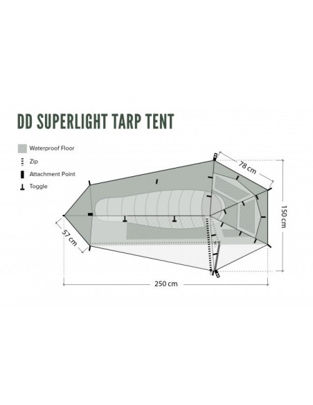 Cort 1 Persoana DD SuperLight Tarp Tent - 0707273933737 Cort 1 Persoana DD SuperLight Tarp Tent - 0707273933737