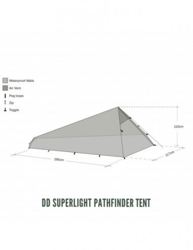 Cort 2 Persoane DD SuperLight PathFinder - 0707273932037