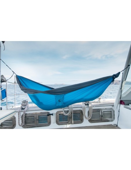 Hamac Ticket to the Moon King Size Aqua Dark Grey - TMK1503