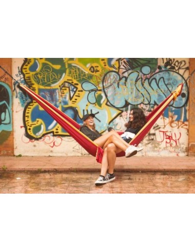 Hamac Ticket to the Moon King Size Burgundy - Dark Yellow - TMK3437