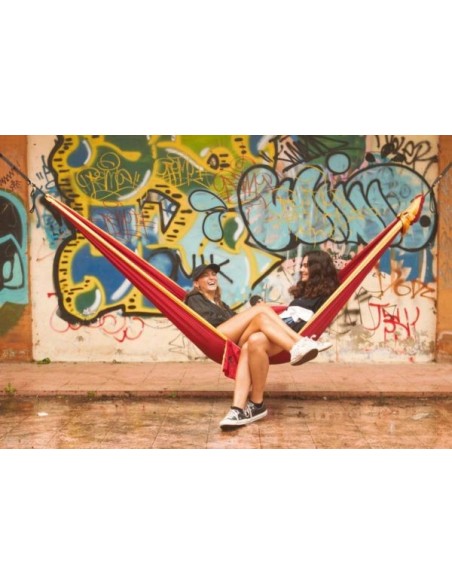 Hamac Ticket to the Moon King Size Burgundy - Dark Yellow - TMK3437