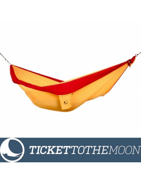 Hamac Ticket to the Moon King Size Dark Yellow - Burgundy - TMK3734
