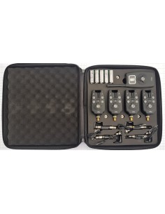 Set 4 Avertizori cu Statie FL JY-19 cu 4 hangere cu led si penar transport