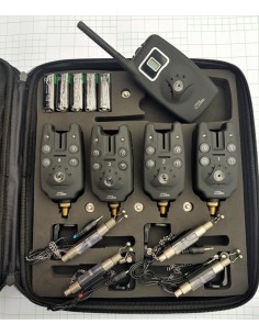 Set 4 Avertizori cu Statie FL JY-19 cu 4 hangere cu led si penar transport 2