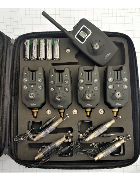 Set 4 Avertizori cu Statie FL JY-19 cu 4 hangere cu led si penar transport Set 4 Avertizori cu Statie FL JY-19 cu 4 hangere cu led si penar transport