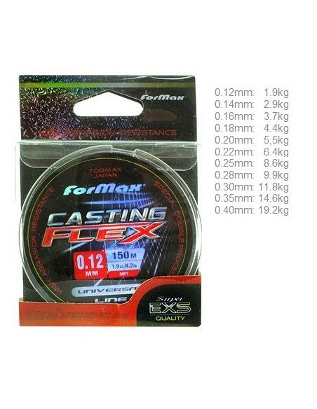 Fir Monofilament Formax Casting Flex, 150m Fir Monofilament Formax Casting Flex, 150m