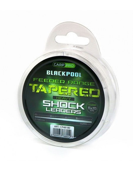 Fir Inaintas Conic Carp Pro Blackpool Tapered Heavy Shock Leader, 5x15m/rola, 0.22mm-0.55mm Fir Inaintas Conic Carp Pro Blackpool Tapered Heavy Shock Leader, 5x15m/rola, 0.22mm-0.55mm