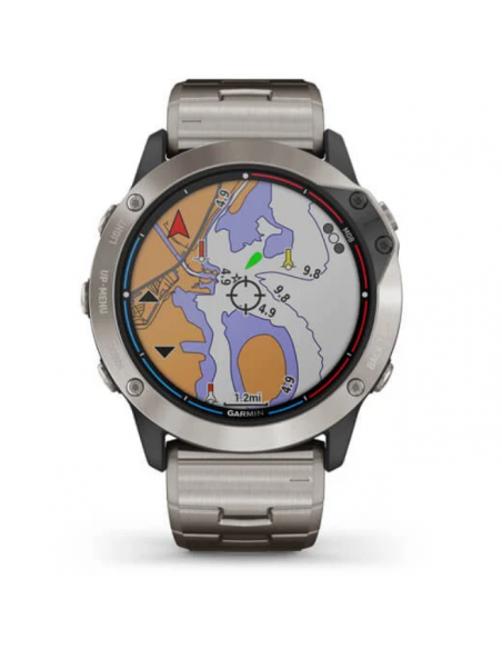 Ceas Garmin Quatix 6x Solar Titanium, 51mm Ceas Garmin Quatix 6x Solar Titanium, 51mm