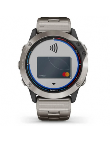 Ceas Garmin Quatix 6x Solar Titanium, 51mm