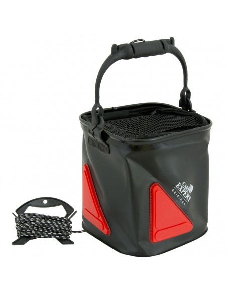 Galeata Carp Expert, Rosu+Negru, 22x22cm Galeata Carp Expert, Rosu+Negru, 22x22cm