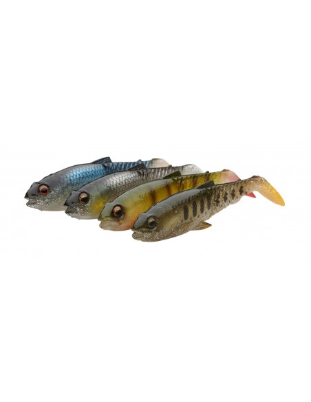 Shad Savage Gear Craft Cannibal Paddle Tail, Clear Water Mix, 6.5cm, 4buc/plic Shad Savage Gear Craft Cannibal Paddle Tail, Clear Water Mix, 6.5cm, 4buc/plic