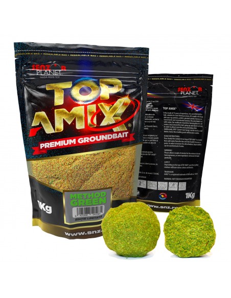 Groundbait Senzor Planet Top Amix Method Green Editie Limitata, 1kg Groundbait Senzor Planet Top Amix Method Green Editie Limitata, 1kg