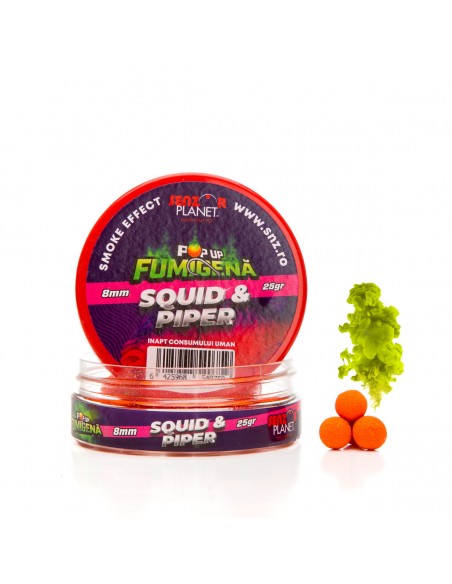Pop-up Senzor Planet Fumigena, Squid & Piper, 8mm, 25g Pop-up Senzor Planet Fumigena, Squid & Piper, 8mm, 25g