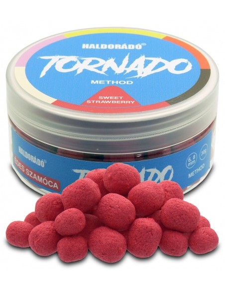 Pelete Haldorado Tornado Method, Capsuni, 6-8mm, 30gr Pelete Haldorado Tornado Method, Capsuni, 6-8mm, 30gr
