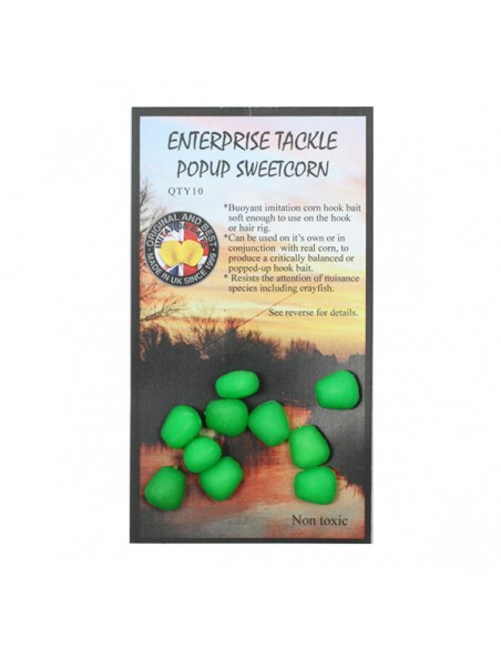 Porumb Artificial Flotant Enterprise Tackle Pop-Up Sweetcorn, Fluoro Green, 10buc/plic Porumb Artificial Flotant Enterprise Tackle Pop-Up Sweetcorn, Fluoro Green, 10buc/plic