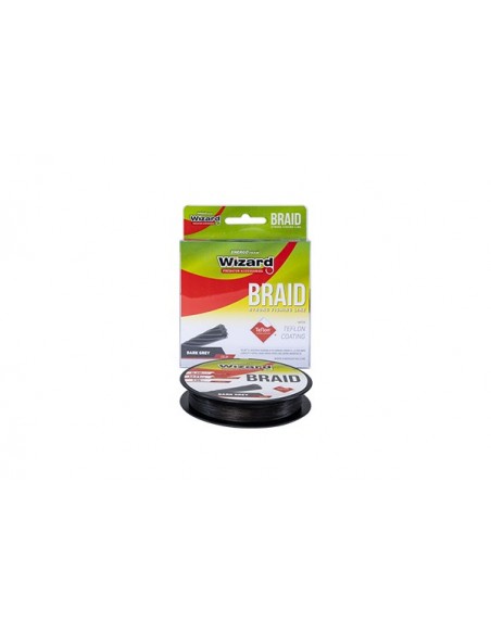 Fir Textil Wizard Braid Gri, 0.15mm, 135m Fir Textil Wizard Braid Gri, 0.15mm, 135m