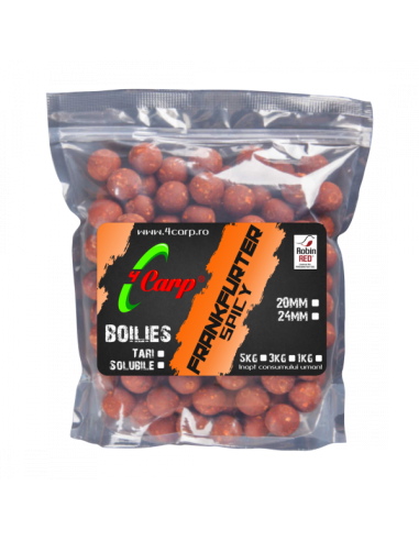 Boilies 4Carp, Frankfurter Spicy, Tare, 1kg