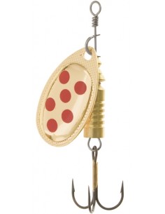 Lingura rotativa EnergoTeam Wizard Classic nr. 2, culoare Gold/Red Dot, 6 gr