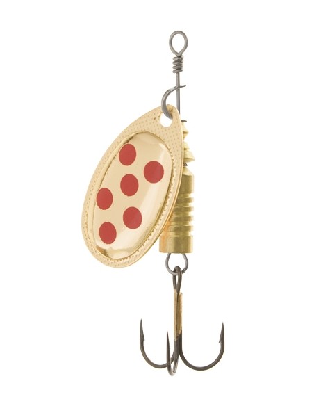 Lingura rotativa EnergoTeam Wizard Classic nr. 2, culoare Gold/Red Dot, 6 gr